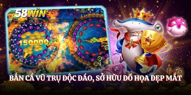 Bắn cá vũ trụ độc đáo, sở hữu đồ họa đẹp mắt